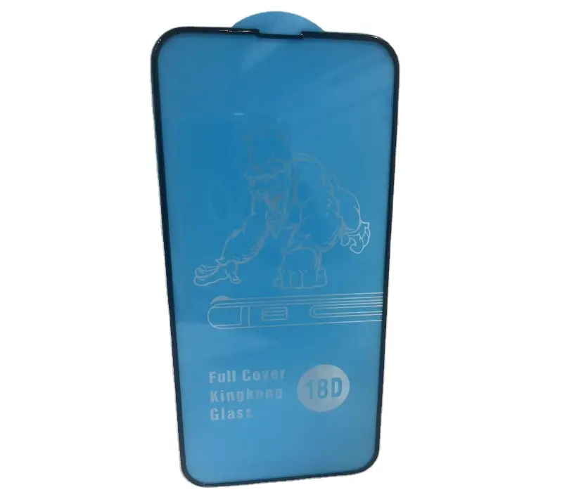 Kingkong pelindung layar kaca Tempered cover penuh 18D harga pabrik pelindung layar kaca Tempered bening untuk IPhone