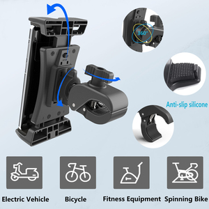 Máy tính bảng điện thoại chủ cho xe đạp tay lái, ngoài trời đi xe đạp clip trên điện thoại hỗ trợ đứng, tương thích với 4.7-12.9 inch - Product Image 3