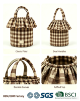 Sac à couches portable en coton grande capacité, résistant à l'eau, imprimé, pour bébé, organisateur suspendu pour poussette, sac de voyage pour jouets