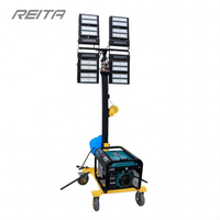 Projecteurs LED mobiles portables IP67 100W 300W 500W antidéflagrants 12V-48V et 380V-480V pour les chantiers de construction et les sites miniers