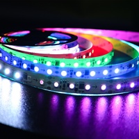 Bande LED programmable à pixels 24V 60LED/m RGB 5050SMD UCS9812, adressable individuellement, pour éclairage architectural