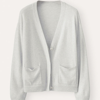 Pull en cachemire pour femmes, style décontracté, design simple, cardigan uni à col en V tricoté avec poches