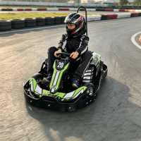Go-Kart Eléctrico para Adultos y Adolescentes, Motor de 60V 1000W, Velocidad Máxima de 40 km/h, Transmisión por Cadena, Freno de Disco, para Exteriores