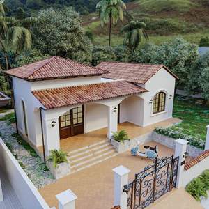 Belle case <span class=keywords><strong>del</strong></span> villaggio vivente accogliente con cortile casa prefabbricata a un piano Mini ville prefabbricate - Product Image 1