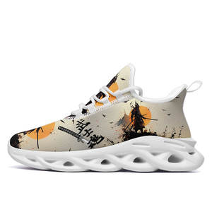 أحذية جري خفيفة الوزن ومريحة لجميع المواسم، مصنوعة من قماش شبكي يسمح بالتنفس، مناسبة للاستخدام الخارجي، بنمط جمجمة، رائجة عبر الحدود - Product Image 2