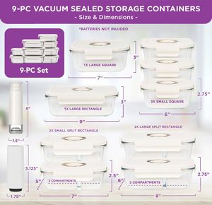 Oem/Odm Airtight Kitchen Storage High Borosilicate Vacuum Glass Food Container Set With <b>Pump</b> - Product Image 4