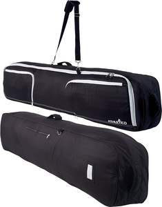 Échantillon gratuit Nouveau design Sac de snowboard pliable noir avec deux poches pour chaussures de ski et une poche de rangement - Product Image 1