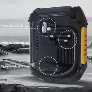 เครื่องเ<span class=keywords><strong>ติ</strong></span>มลมยางรถยนต์ดิจิตอล 12V <span class=keywords><strong>พร</strong></span>้อมไฟ LED 150 PSI เครื่องอัดอากาศแบบเสียบช่องจุด<span class=keywords><strong>บุ</strong></span>หรี่ สายยาว 3 เมตร สำหรับรถยนต์ SUV - Product Image 4