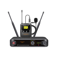 Microphone sans fil cravate cardioïde dynamique UHF CHXYKOM avec connecteur XLR (métal et plastique) pour église et mariage