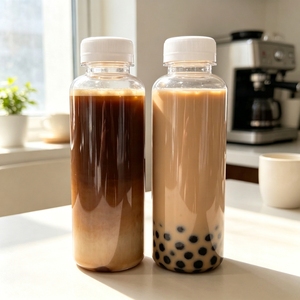 Botellas de Plástico PET (con Tapas de Rosca) para <span class=keywords><strong>Kombucha</strong></span>, Café Frío, Jugo de Frutas; Disponibles en Tamaños de 150 ml, 250 ml, 350 ml, 500 ml y 16 oz - Product Image 3