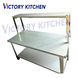 Étagère murale en acier inoxydable VCT VICTORY KITCHEN, vente flash, 1 niveau de rangement, 1200x300x750mm, capacité 300kg - Product Image 2