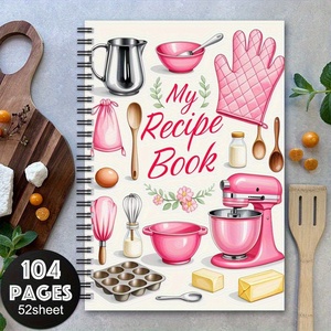 Cuaderno de recetas divertidas Manual de recetas en blanco Personal Platos caseros Suministros para manualidades Recetas especiales Libro de cocina en espiral - Product Image 5
