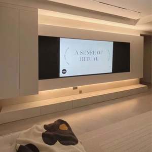 Hot Sale Luxury Modern <b>Wooden</b> <b>Living</b> <b>Room</b> TV <b>Cabinet</b> with Showcase and 75inch Display - Product Image 1