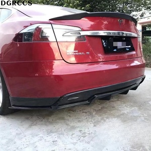 For <b>Model</b> S New Energy Vehicle Style Carbon Fiber Rear Lip Rear Diffuser Bumper Lip - Product Image 6