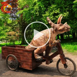 Triceratops Amusement Life Size Giant Triceratops Large Animated Moving Dinosaur Robot For Sale