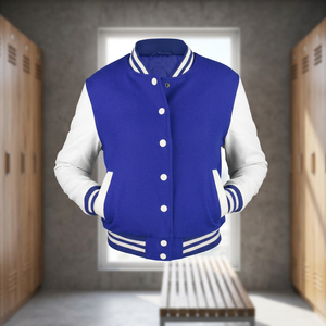 Custom Casual Winter College <b>Baseball</b> Varsity <b>Jacket</b> for <b>Men</b> with Stand Collar Windproof & Breathable Dyed OEM Service - Product Image 3