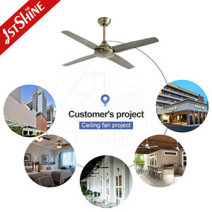 1. deckenventilator mit 4 eisenklingen, antirust, hochgeschwindigkeits-wechselstrom mit reinem motor, deckenventilator aus kupfer mit fernbedienung - Product Image 5