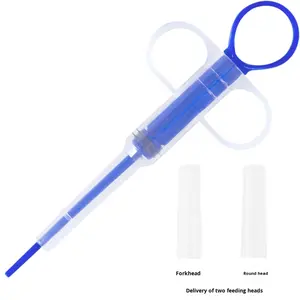 工場出荷 自動プラスチック製ダブルヘッドペット（犬・猫）用薬剤供給器 洗える 再利用可能 駆虫薬の投与 - Product Image 6