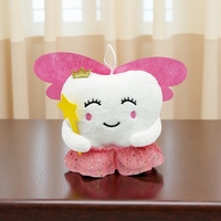 Poupée en peluche personnalisée Fée des Dents Princesse avec Couronne et Baguette Magique, pour la conservation des dents de lait et la décoration intérieure