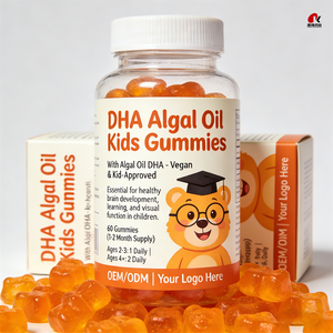 Gomitas Veganas con DHA de Algas para Niños, para el Desarrollo Cerebral y de la Visión, 60 Gomitas, Suplemento Dietético GMP - Product Image 2