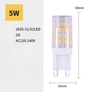 Ampoule LED Corn <span class=keywords><strong>G4</strong></span> G9 E14 3W 5W <span class=keywords><strong>7W</strong></span> Dimmable 220V en Céramique pour Suspension Domestique, Lumière à 360 Degrés, Haute Luminosité, Diode SMD 2835, OEM - Product Image 5