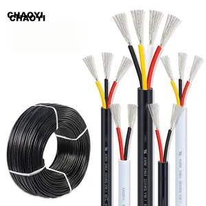 Ul2464 AWM UL2464 18awg 22awg 24awg 28awg 30awg 차폐 신호 전자 와이어 2 코어 3 코어 4 코어 PVC 차폐 신호 케이블