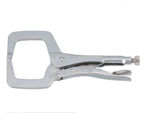 GENHAKON 4 Pack 14 Inch C Clamp Locking Pliers,Locking C Clamp, Adjustable Nickel Plated C Pliers For Wood Working, Welding, Electrician Maintenance - View #4