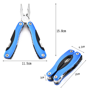 OEM Large-size 420 Stainless Steel Blade Aluminum Handle Folding Outdoor <b>Long</b> <b>Nose</b> Cutting Multitool Pliers for Camping - Product Image 2