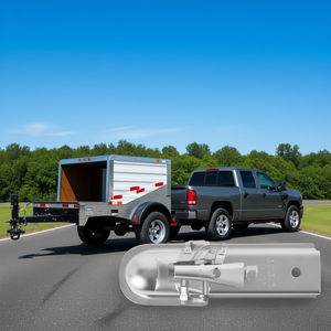 Acoplador de Remolque Recto de Alta Resistencia de 2 Pulgadas, Capacidad de 3500 Libras, Bola de Enganche Galvanizada para Remolques de Carga - Product Image 2