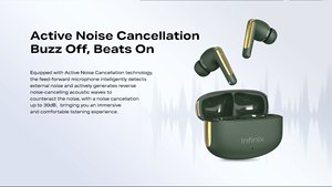 Audífonos Inalámbricos Infinix XE28 Buds NC Verdes con ANC, BT 5.3, Sonido Hi-Fi y Carga Tipo-C - Product Image 3