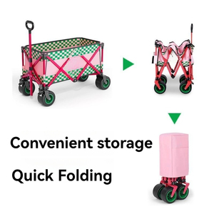 ปิกนิกกลางแจ้งชายหาดCamping Wagon Campingรถเข็นรถเข็นสวน<span class=keywords><strong>Trail</strong></span>พับพับยูทิลิตี้รถเข็นwagon - Product Image 2