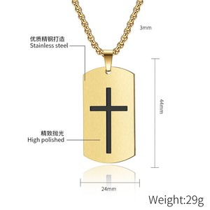 Collares al por mayor con placas de identificación para perros, de metal grabado, chapados en oro/plata/negro, con palabras personalizadas, LOGO o imagen - Product Image 3