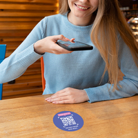 13.56Mhz NTAG 213 NTAG 215 NTAG 216 Menu de table de restaurant Carte de menu PVC NFC