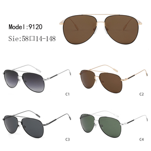 Gafas de Sol de Piloto con Montura Metálica Completa, Lentes Verdes, Protección UV400, Unisex, para Uso en Exteriores, Adultos - Product Image 3