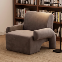 Fauteuil de salon de style nordique, fauteuil de détente, fauteuil de chambre à coucher, canapé simple