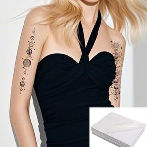 Papel de Transferencia para Tatuajes Temporales A4, Imprimible, Color Blanco, Diseño Indio Sexy, Logotipo Personalizado, Venta al por Mayor, Calcomanías Temporales, Pegatinas de Tatuajes Deslizables en Agua - Product Image 1