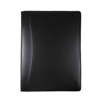 Carpeta de Archivos Personalizada con Logotipo en Relieve, Carpeta de Documentos de Negocios de Cuero PU Portátil, Carpeta de Anillas Tipo TSH