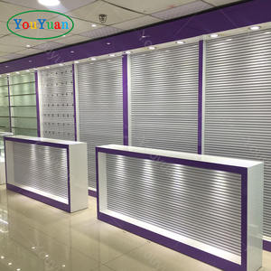 خزانة عرض خشبية أثاث محلات تصليح الهواتف المحمولة عرض إكسسوارات الهواتف المحمولة مع إضاءة ليد محلات تصليح الهواتف المحمولة - Product Image 4