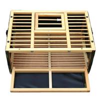 Cage de libération pliable et portable en bois MJF PT-36 pour pigeons, idéale pour l'entraînement et les compétitions