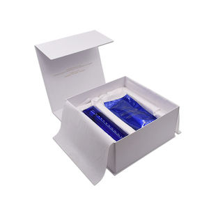 Wholesale Custom Logo Luxury Black Magnetic Wig Paper Cardboard box with foam insert magetic packaging Gift box