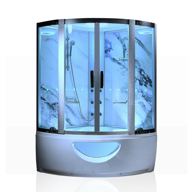 Luxury Europe Steam Shower Room with Yacuzzi Steam Sauna Cabin Whirlpool Massage Tubs Steam Room Spa Bathtubs for 2 Person