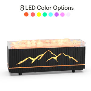 Diffuseur d'arômes électrique de bureau Long Strip Fire Rock, humidificateur à brume froide 0,5 L pour la maison et le bureau - Product Image 5