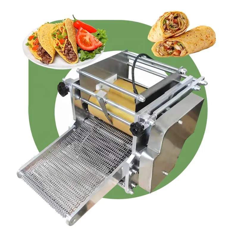 Sanayi küçük masa üstü mısır Tortilla basın ekmek makinesi Roti Chapati makinesi restoran