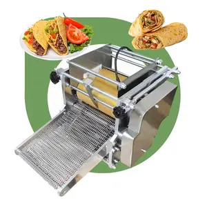 อุตสาหกรรมขนาดเล็กโต๊ะข้าวโพด Tortilla กดเครื่องทำขนมปัง Roti Chapati ทำให้เครื่องสำหรับร้านอาหาร