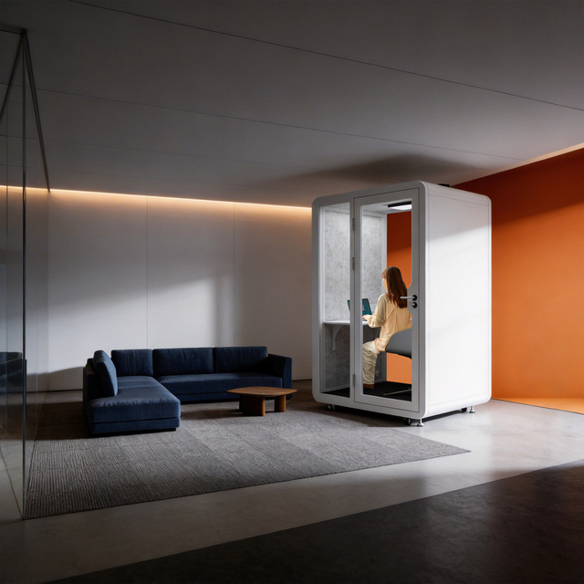 Modular Prefab Cabin Container House Meeting Office Soundproof Phone Pod Tiny Telephone Sound Proof Booth