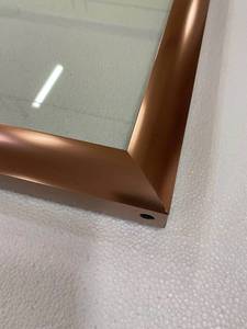 Portes de réfrigérateur en verre avec revêtement en aluminium doré et plastique - Product Image 5
