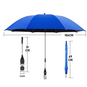 مظلة مخصصة UV50 + شمسية للحماية من الشمس 8K تحكم يدوي بمشبك عالمي قابل للتعديل لصيد الأسماك - Product Image 5