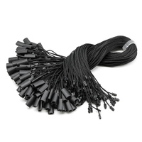 Étiquettes suspendues jetables de haute qualité avec logo, en polyester, avec cordon de scellage, accessoires vestimentaires, corde pour étiquettes suspendues