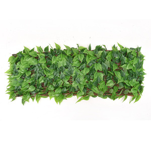 Mở rộng ngoài trời Vườn trang trí nhân tạo hàng rào lá vật liệu nhựa cỏ nhân tạo hàng rào - Product Image 1