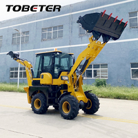 Backhoe Loader Konstruksi dengan Mesin Penggalian dan Pemuatan Hidrolik untuk Pembangunan Jalan dan Pekerjaan di Lokasi Proyek